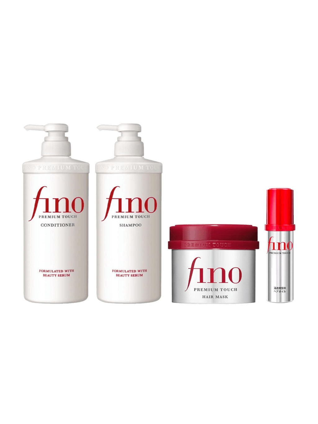 Fino Premium Touch Hair Care Set – Shampoo, Conditioner, Hair Mask & Hair Oil