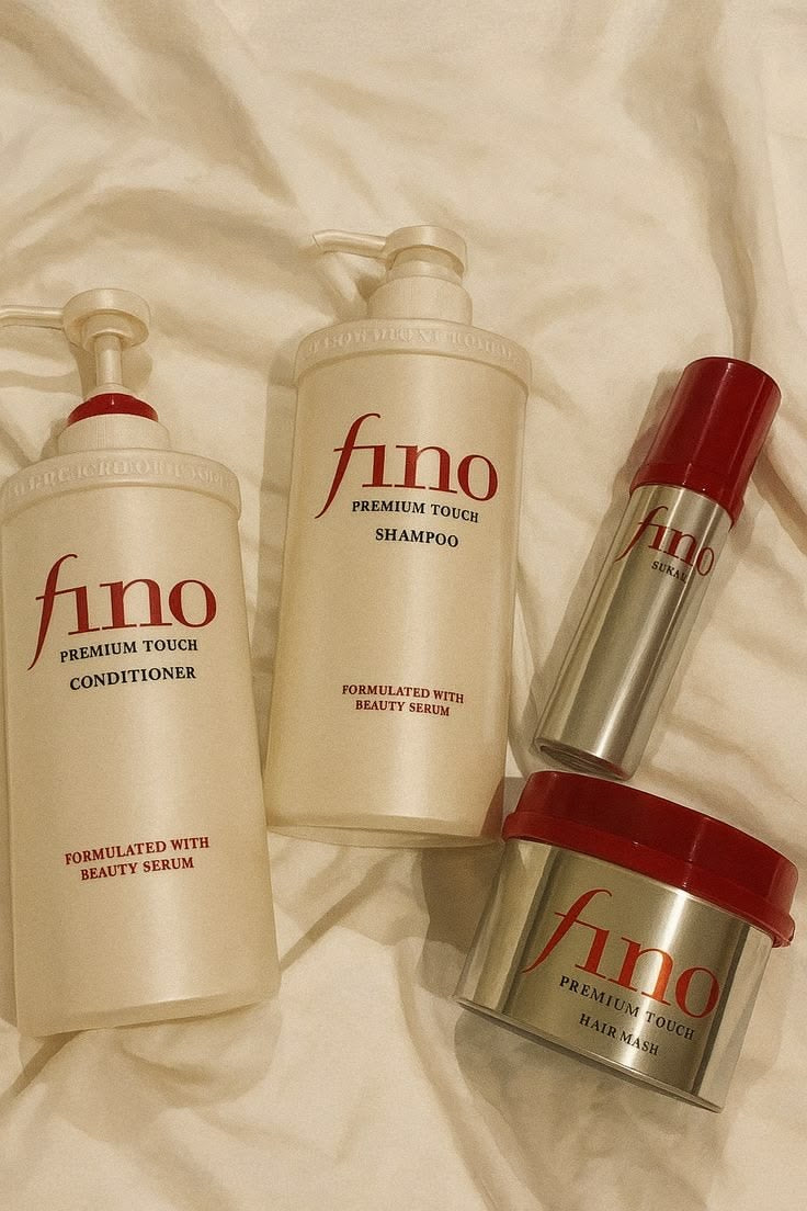 Fino Premium Touch Hair Care Set – Shampoo, Conditioner, Hair Mask & Hair Oil